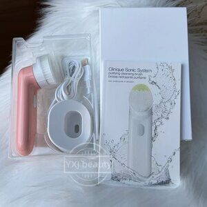 New Clinique Sonic Purifying Cleansing Brush System (white box)~Authentic~RARE
